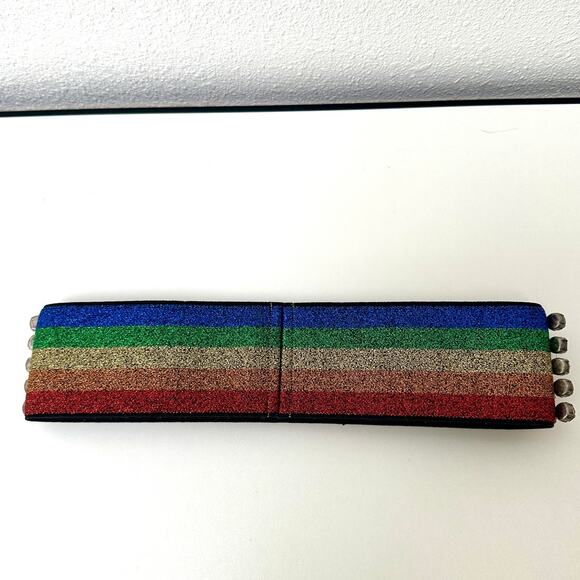 Gucci Multicolor Rhinestone Rainbow Stretch Headband main image 15